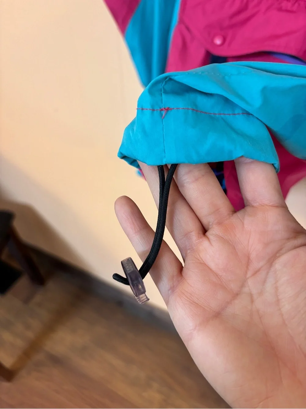 Vintage Nike ACG Mens Pink & Teal Hooded Anorak Jacket